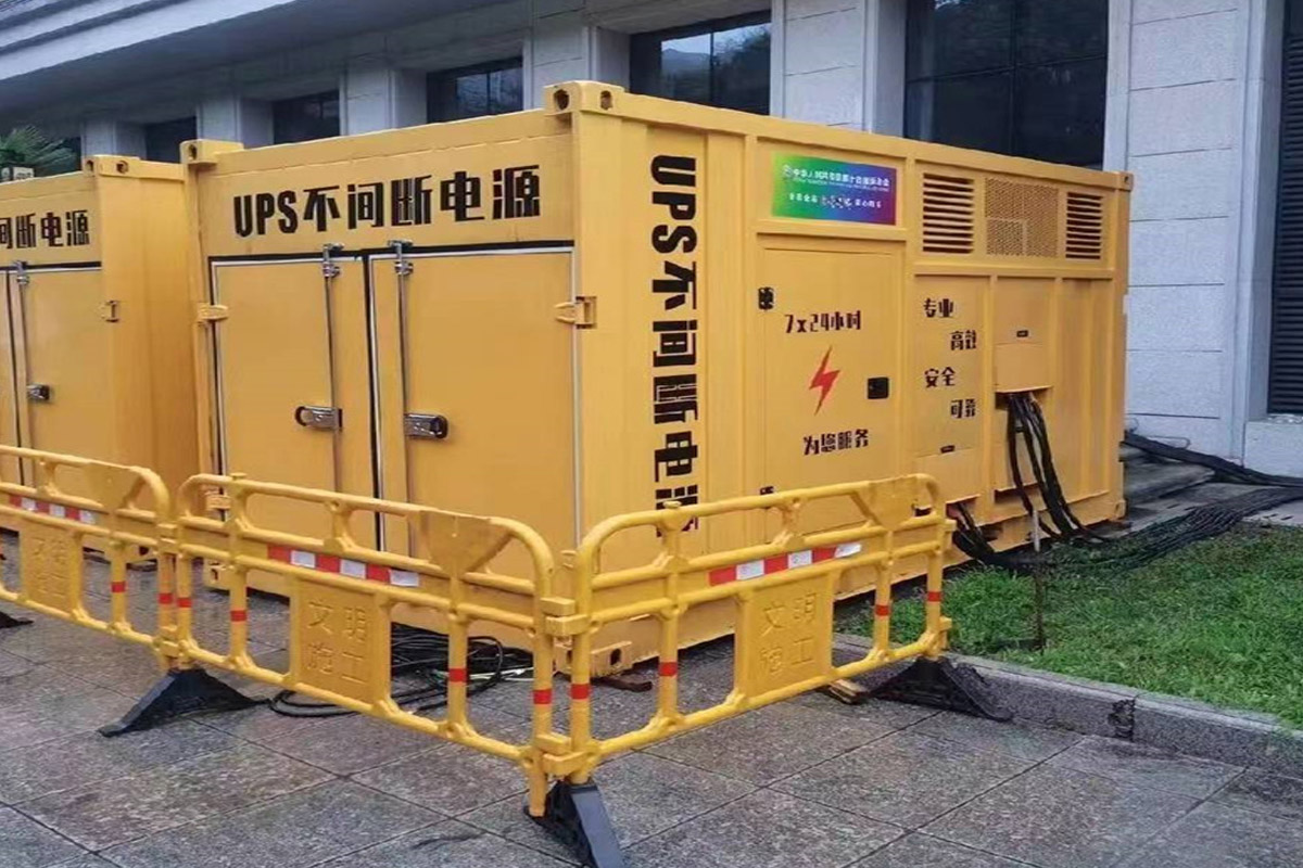 临江发电机租赁施工现场